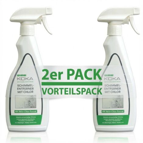 2x Schimmelentferner mit Aktiv-Chlor-Formel je 500ml