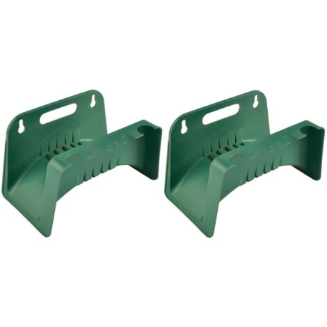 2x Schlauchhalter grün Wandschlauchhalter Gartenschlauchhalter Schlauchhalterung