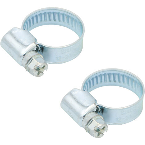 2x Schlauchschelle 12-20mm 1/2 Zoll Schlauchklemme verzinkt