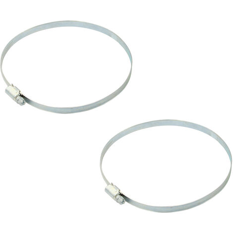 2x Schlauchschelle 120 - 140 mm DN 125 Schlauchklemme verzinkt Zubehör