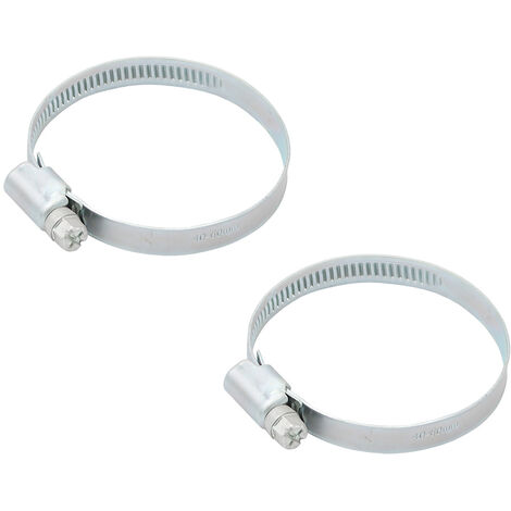 2x Schlauchschelle 40-60mm 1 1/2" Zoll Schlauchklemme verzinkt