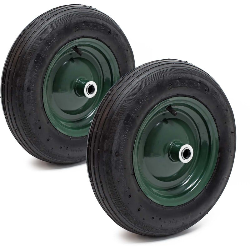 

2x rueda completa carretilla 3.50-8 neumático llanta carretillo carro