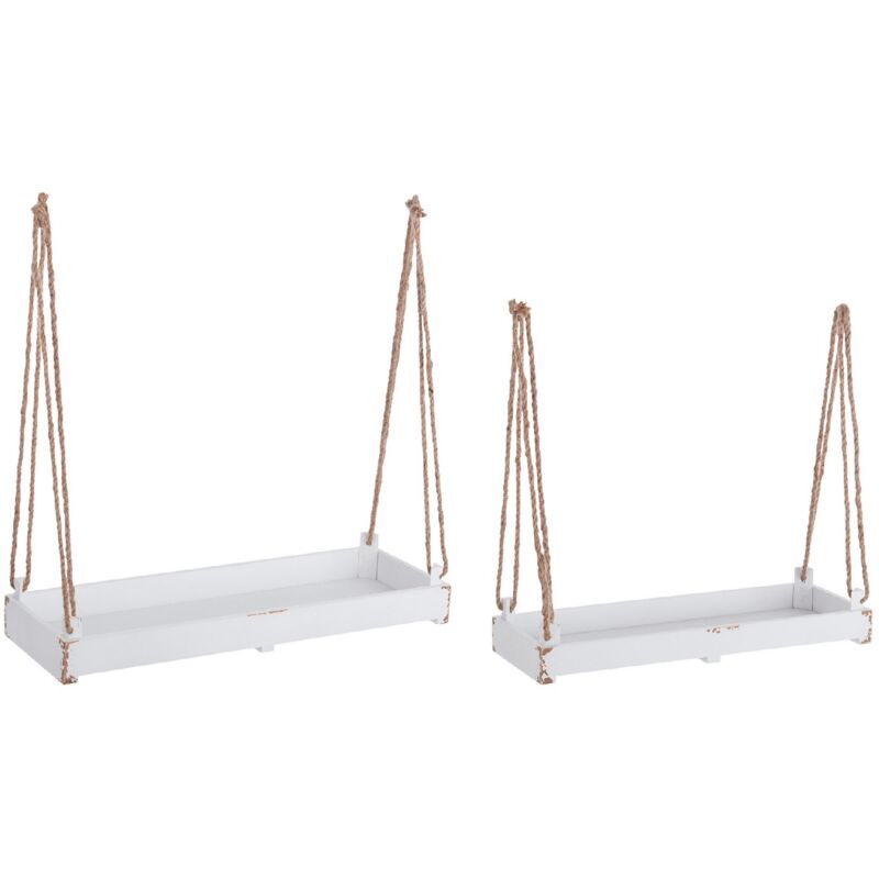 Set2 vassoio sospeso ashley rett bianco in legno