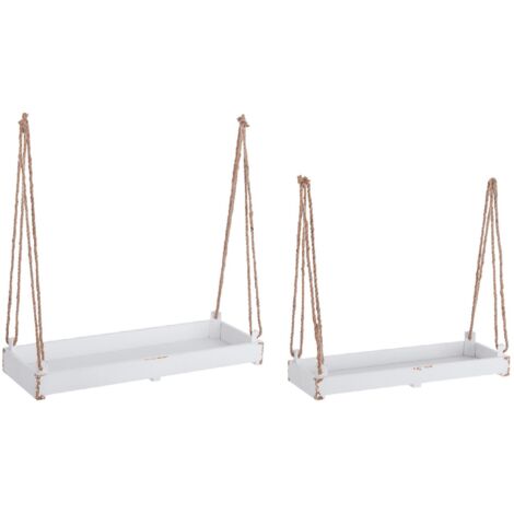 2x Set2 Vassoio Sospeso Ashley Rett Bianco