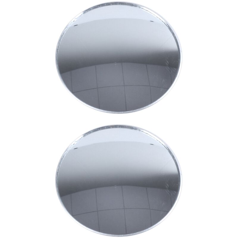Image of Tlily - 2X Silber Ton 3 Runde Rueckan Sicht Blinder Fleck fuer Auto