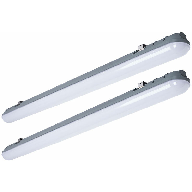 

2x SMD LED 36 vatios lámpara de techo para bañera pasillos industriales 4500 Kelvin luz de taller