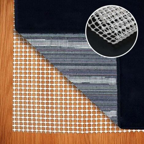 2X Sous-tapis, XU, Tapis antidérapant,Antidérapante pour Tapis,Facile à Laver, Peut Etre Coupé 200x80CM - KZQ