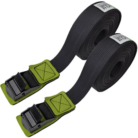 2x Spanngurt 4m 270 kg 25 mm Neopren-Polsterung zur Gepäcksicherung Fahrrad