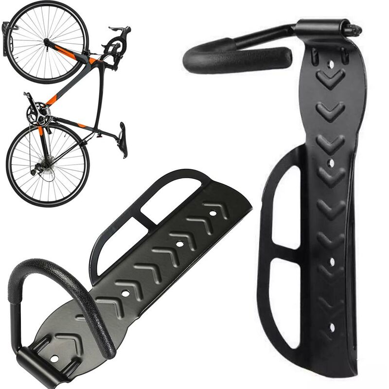 2x Staffa Porta Bicicletta Bici Muro Gancio