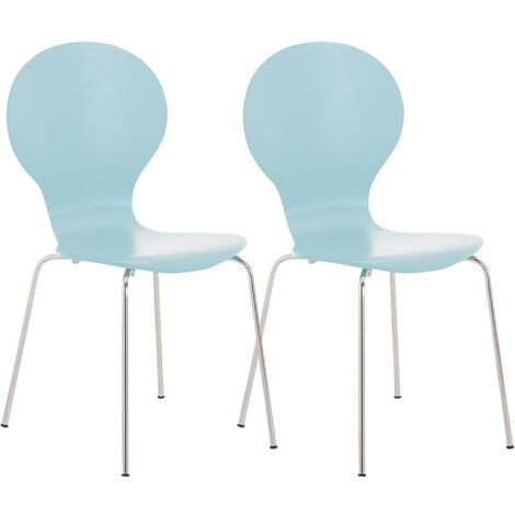 2x Stapelstuhl DIEGO ergonomisch hellblau