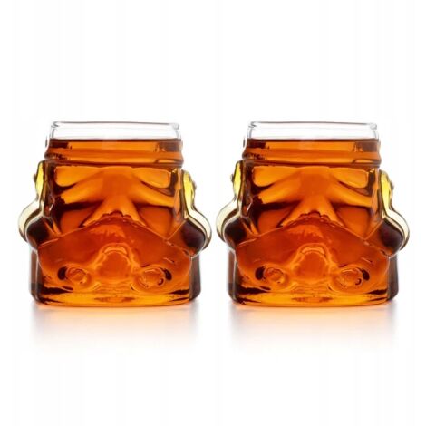 2x STAR WARS Stormtrooper Gläser 300ml Offiziell lizenziert Originalgeschenk