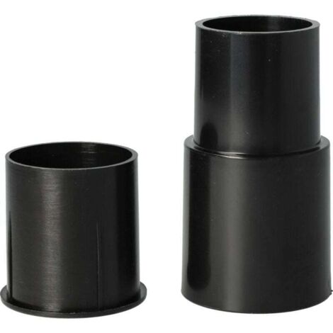 2x Staubsaugeradapter für Staubsaugerdüse, Staubsaugerrohr/Griff mit 32- und 35-mm-Anschluss – schwarz, Kunststoff