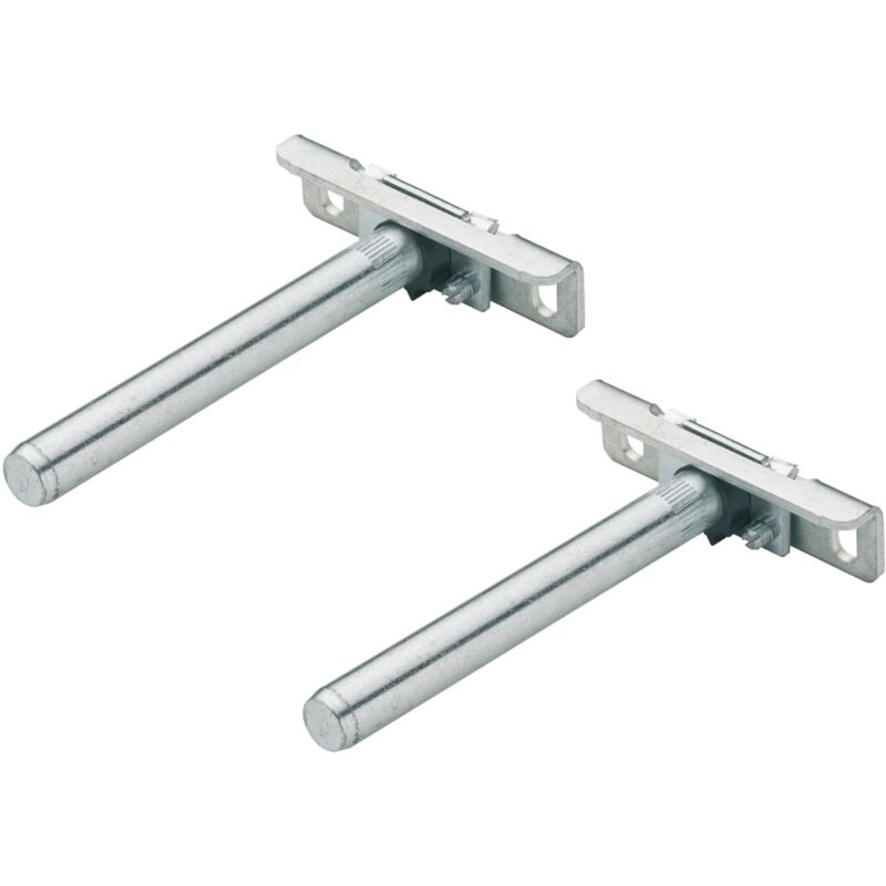 Cyclingcolors - 2x Support d'étagère réglable mural caché invisible flottant en t en acier zingué à visser Ajustable Métal Meuble Placard Décoration