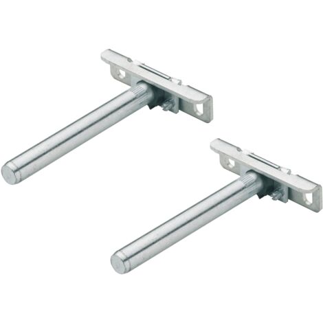 2x Support d'étagère réglable mural caché invisible flottant en T en acier zingué à visser Ajustable Métal Meuble Placard Décoration Fixation Décoration DIY Maison Garage Taquet Tablette, 110 x 20mm