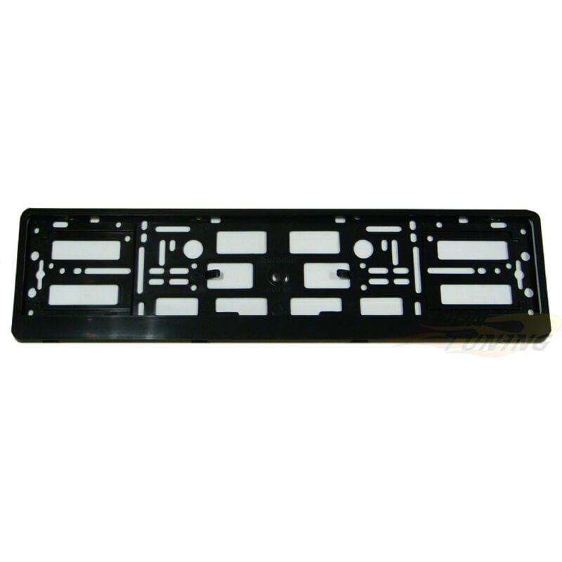 Adnauto - 2x Supports de Plaque - Euro Clip - Noir