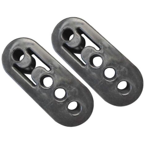 2x Supports de pot d'échappement de voiture, douilles, pattes de fixation, isolateurs, supports à 4 trous