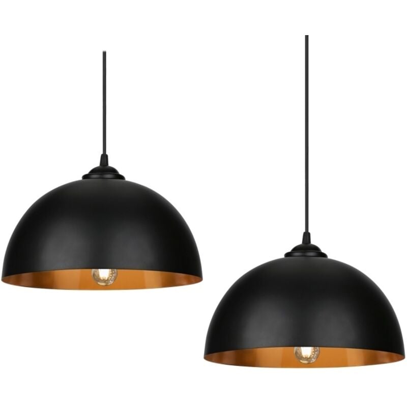 2x Suspension Luminaire led Suspension Plafond Mount Éclairage Lampe à suspendre Lampe à suspendre industrielle
