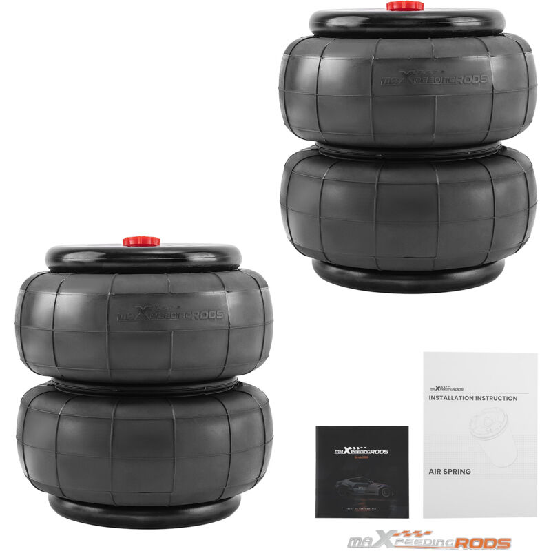 Maxpeedingrods - 2x Suspension pneumatique Standard 2600 lbs 1/2 'npt Single Port for Trucks