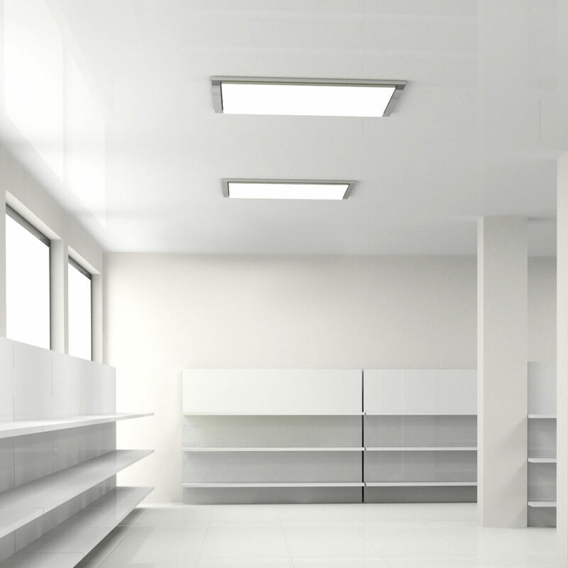 

2x techos LED Un panel de superficie Focos de 40 vatios Luz diurna para sala de trabajo Lámparas ALU