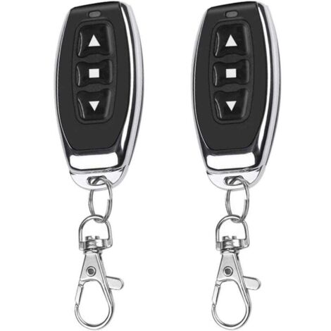 2X Telecomando wireless 433 MHz Trasmettitore portachiavi EV1527 Codice di apprendimento 3 pulsanti