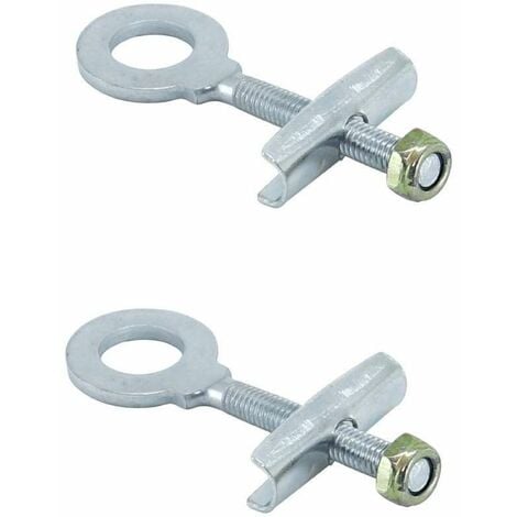 2x tendeur de chaine M6x100 avec étrier compatible avec mobylette Peugeot 103 scooter moto cyclomoteur