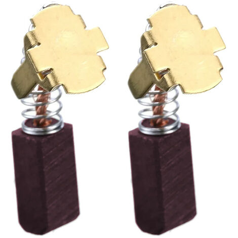 2x Trade-Shop Bronzekohlen Kohlebürsten 5 x 6 x 12mm kompatibel mit Hitachi Bohrschrauber Bohrhammer Winkelschleifer ersetzt 999054 / 999-054