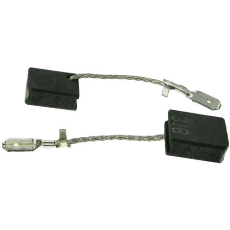 2x Trade-Shop Kohlebürsten Motorkohlen Schleifkohlen 6 x 12,5 x 15mm kompatibel mit Metabo WEV 15-125HT, WEPBA 17-150 Quick Winkelschleifer (Nr. 318)