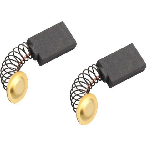 2x Trade-Shop Kohlebürsten Motorkohlen Schleifkohlen 6,5 x 10,5 x 17/18mm für viele Kettensägen, kompatibel mit Makita 405/5016