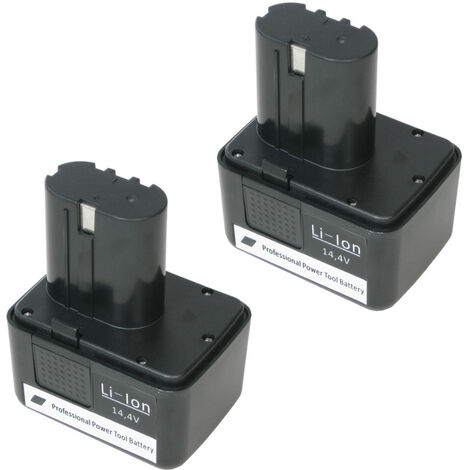 2x Trade-Shop Li-Ion Akku, 14,4V / 2000mAh / 28,8Wh für Würth Akku-Blindnietgerät ANG 14  ANG14 Einnietmutterngerät ANG 310 ANG310 ersetzt Würth 070091513, 070091526, G14