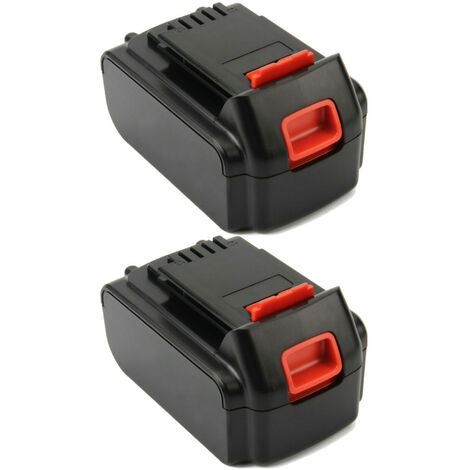 2x Trade-Shop Li-Ion Akku 18V/20V 3000mAh Ersatz für Black & Decker LB2X3020-OPE BL4020 BL4018-XJ BL4018-XE BL2020 BL2018-XE BL1520 BL1518-XE LBXR4020