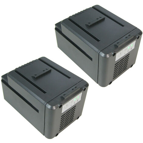 2x Trade-Shop Li-Ion Akku 40V 2000mAh 80Wh für Worx WG368E.3 W WG569E WG569E.9 WG776 ersetzt WA3734 / Rasenmäher Gartengeräte Zubehör