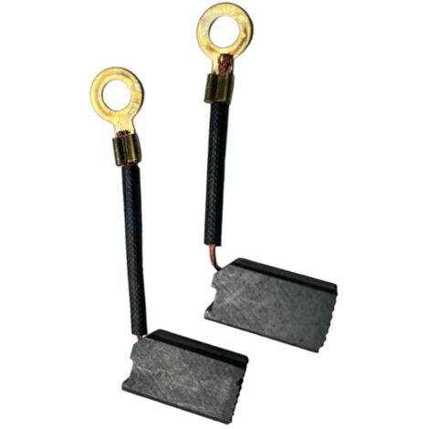 2x Trade-Shop Motorkohlen Kohlebürsten 6,5x9x16mm kompatibel mit Einhell TC-MA 1300, kompatibel mit Toolson PRO-MF 1320 Mauernutfräse / mit Auto Stop