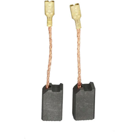 2x Trade-Shop Motorkohlen / Kohlebürsten / Kohlestifte 6,3813,5mm Ersatz für Black & Decker 949637-01 / Winkelschleifer Elektrogeräte Ersatzteil