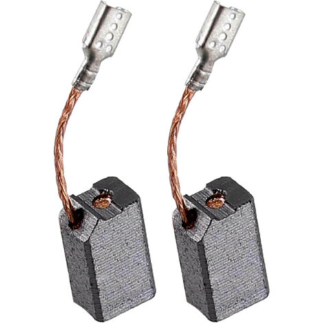 2x Trade-Shop Motorkohlen Kohlebürsten Schleifkohlen 6,3 x 8mm kompatibel mit Flex 399647, 294853, K49FG, K96, L26F12T1 / mit Auto Stop