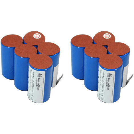 2x Trade-Shop Ni-MH Akku 6V / 3000mAh Ersatz für ULO BOX Saft 123768 93230 5 VYRR VYRR 6 Sachs Mofa Mokick KKR (Reparatursatz, Reparaturkit, Selbsteinbau)