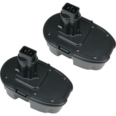 2x Trade-Shop Werkzeug Ni-MH Akku 18V 3000mAh für Dewalt DC720KA DC721KA DC721KB DC725KA DC725KB DC820B DC820KA DC820KB DC821KA DC823B DC823KA