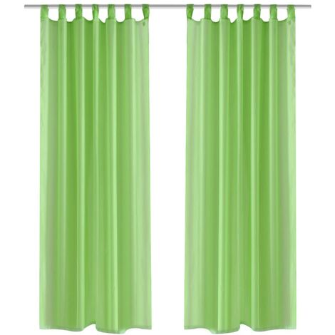 Vorhang transparent grün
