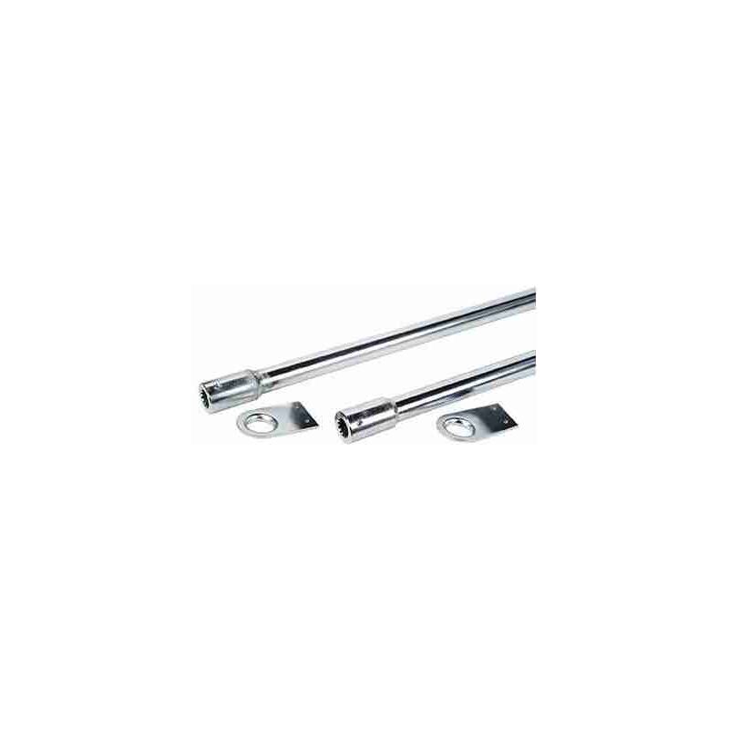 2x Tubes de Transmission 1,5m 1 Opérateur Central Pour Kit Solid 550230v Faac 736022