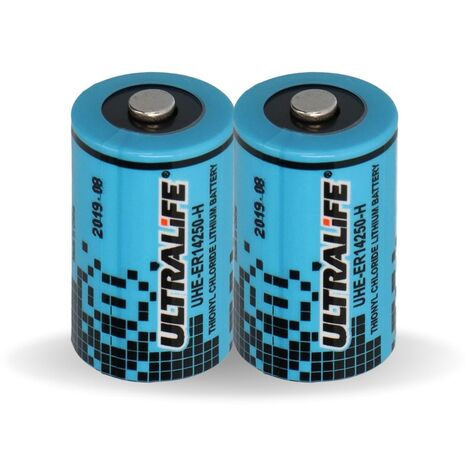 2x Ultralife Lithium 3,6V Batterie LS 14250 - 1/2 AA - UHE-ER14250 Li-SOCl2