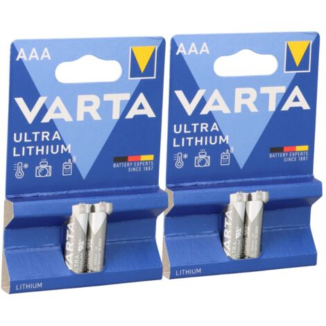 2x Varta Professional Lithium Micro Batterie 2er Blister AAA