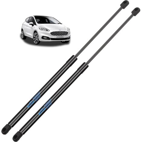 2x Vérin De Coffre, Acier Inoxydable, Hydraulique, Noir, Pour Ford Fiesta MK6 2008-2017