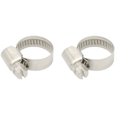 2x Verzinkte Schlauchschelle 12-20mm 1/2 Zoll Schlauchklemme