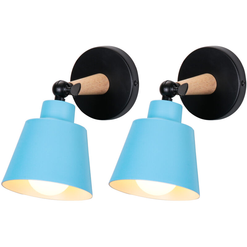 Image of 2X Wall Light, Modern Wooden Wall&hellip;