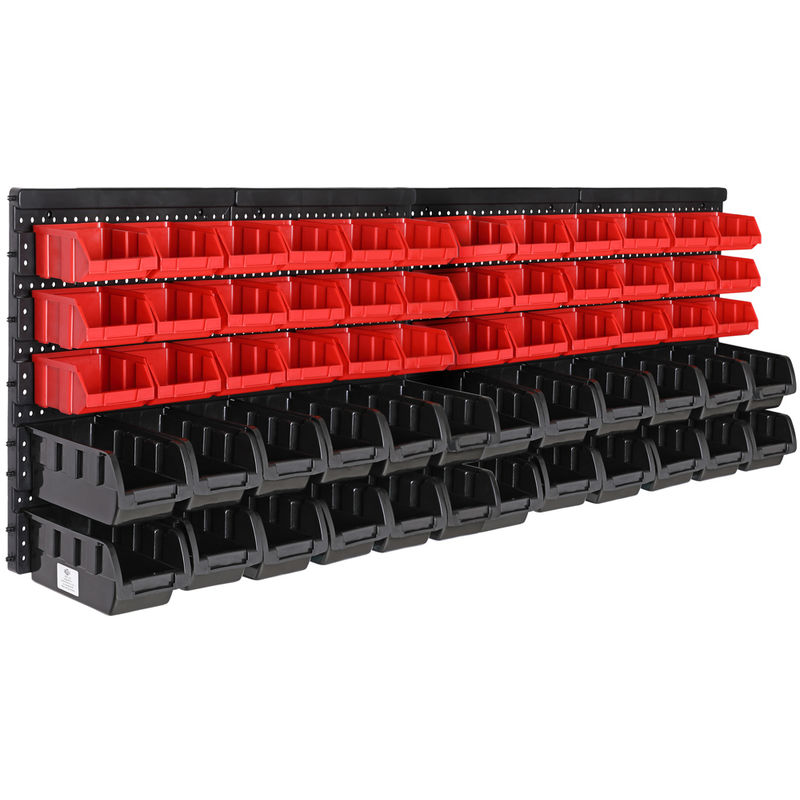 Deuba - Wall Storage Rack 64 pieces Box Extendable Shelf