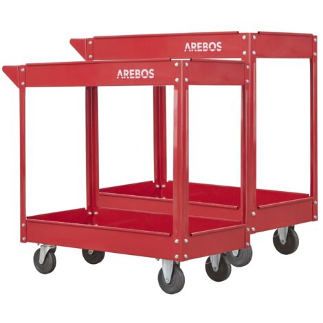 2x Werkstattwagen Werkzeugwagen Rollwagen Montagewagen Transportwagen