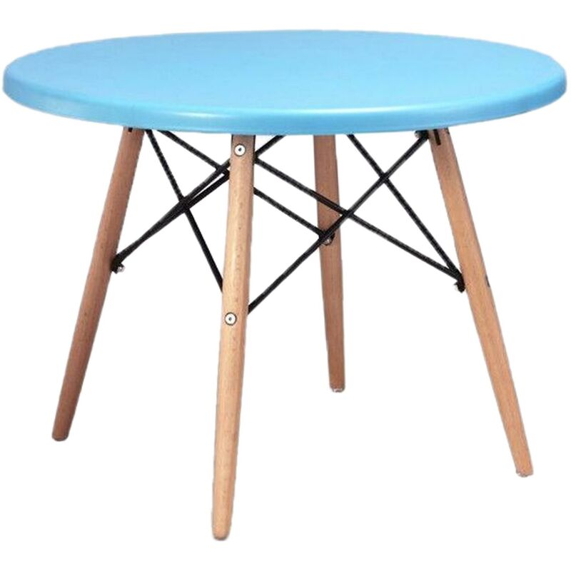 1x Children's Dining Table Safe Child-Proof, Sky Blue