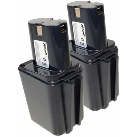 2x XCell Werkzeugakku für Bosch Ni-MH 9,6V 3000mAh