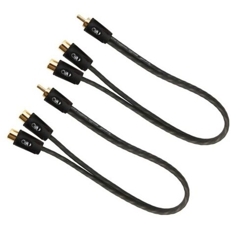 2x Y-Cinch Kabel Cosmic 0,3m Stecker auf 2 Buchse