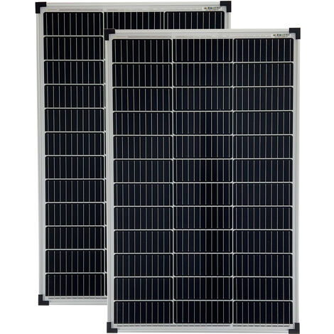 2x100 Watt Mono Solarmodule 10 Busbars 210mm Zellformat Solarpanele