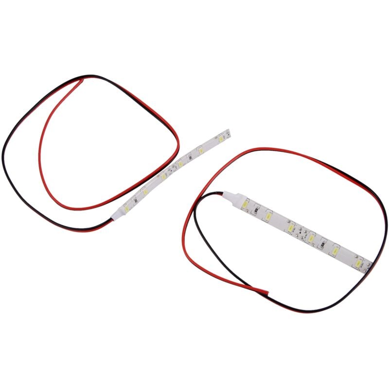 Image of Tlily - 2x10cm 12V Weiß 6 led 5630 smd Streifen Lichter Für Auto Boot Motor Van Wasserdicht
